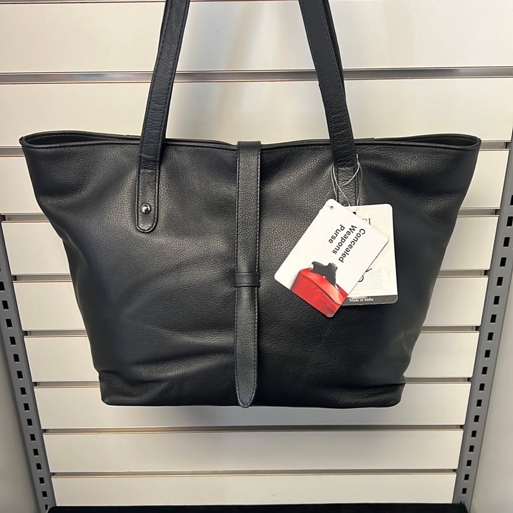 100% Genuine Leather Concealed Carry Shoulder Bag - Picture 2 of 10